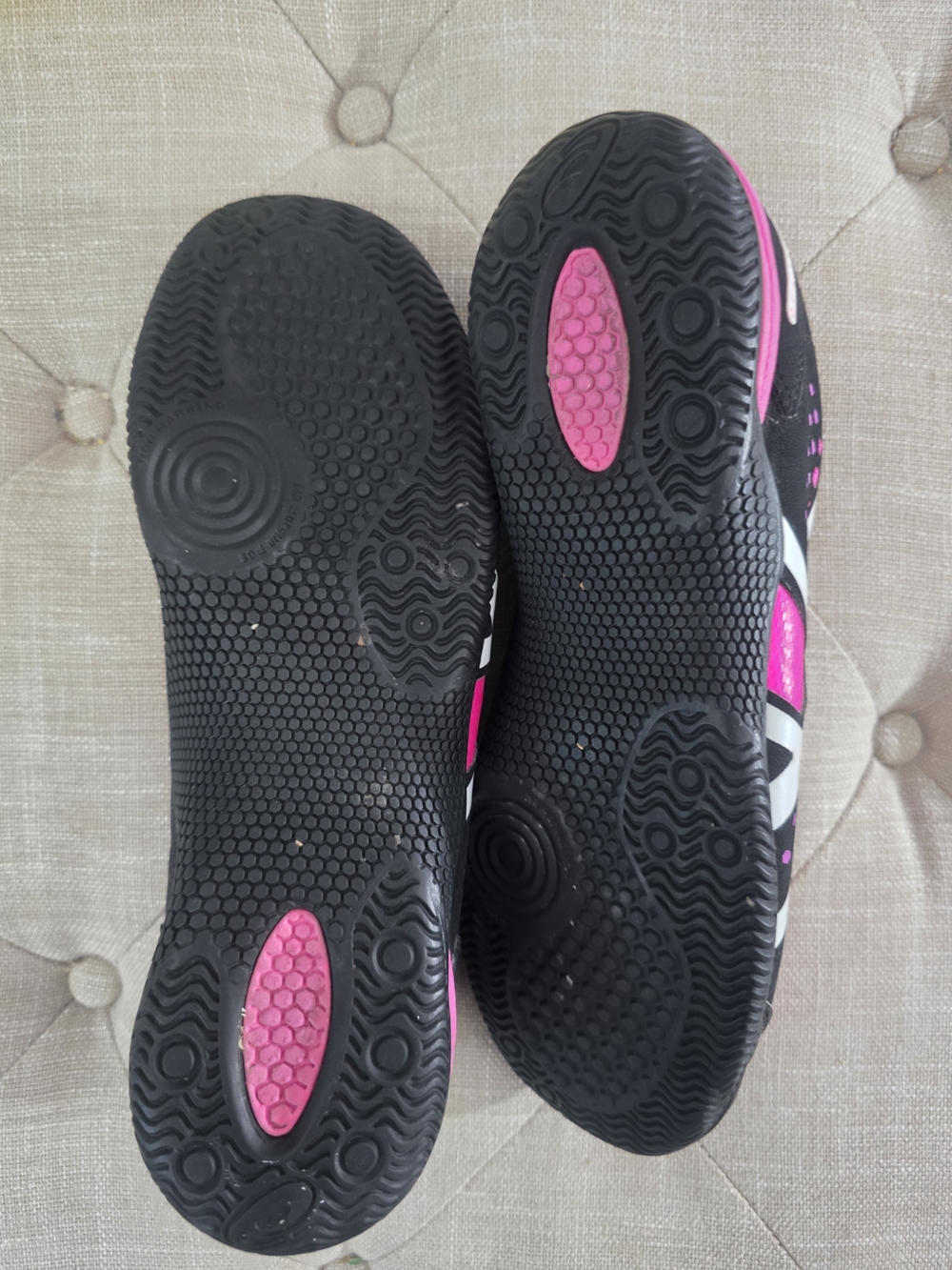ASICS Black and Hot Pink Women's Athletic Sneakers - Picture 2 of 7